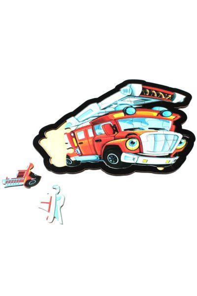 İtfaiye Puzzle - Ahşap