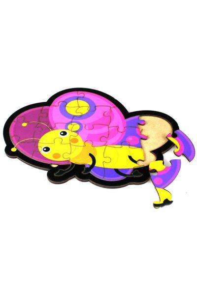 Kelebek Puzzle - Ahşap