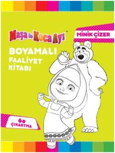 Maşa İle Koca Ayı - Minik Çizer Boyamalı Faaliyet