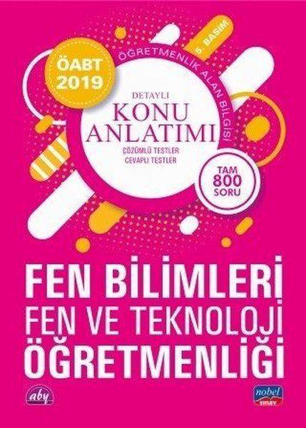 Nobel 2019 ÖABT Fen Bilimleri Fen ve Teknoloki Öğretmenliği Detaylı Konu Anlatımı (Yeni)