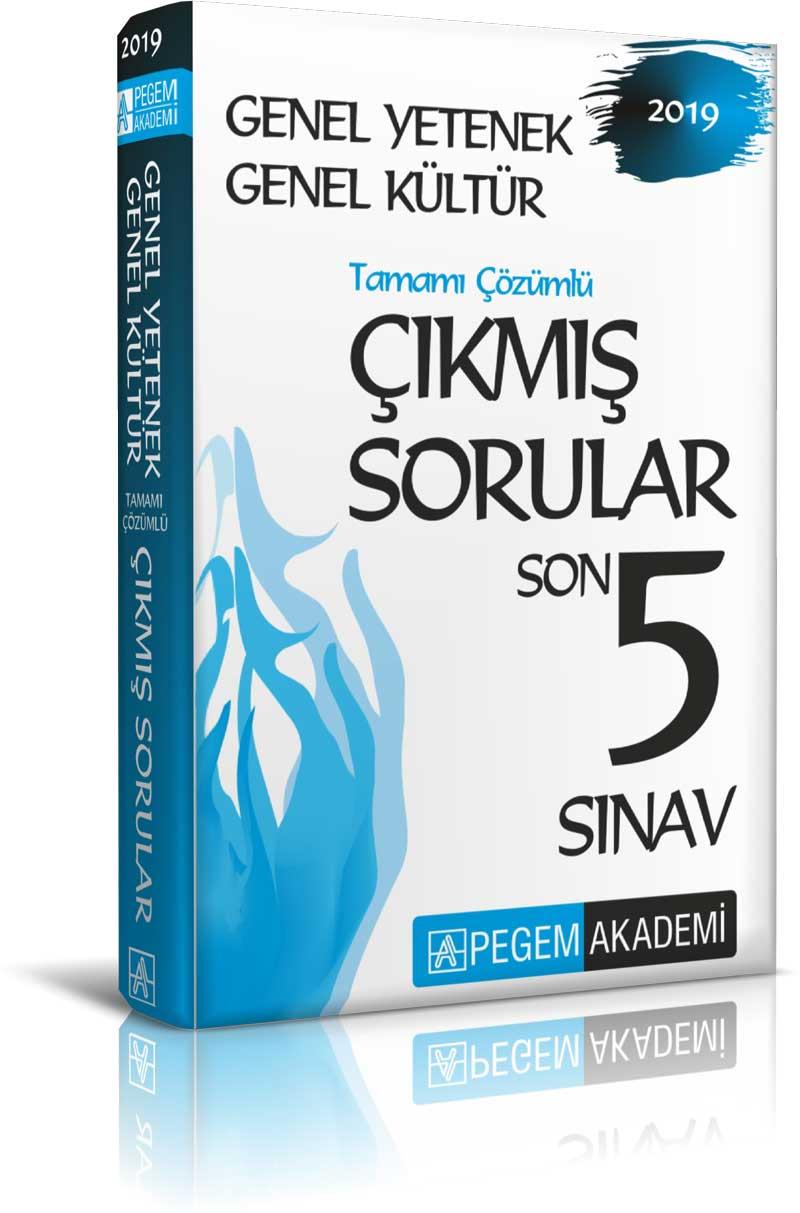 Pegem 2019 KPSS Genel Yetenek Genel Kültür Tamamı Çözümlü Çıkmış Sorular Son 5 Sınav (Yeni)