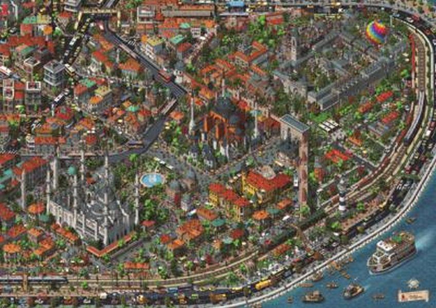 Puzzle 3000 Parça Fractal İstanbul