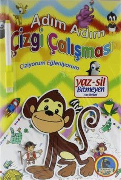 Yaz-Sil Çizgi Çalışması Bitmeyen Yazı Defteri