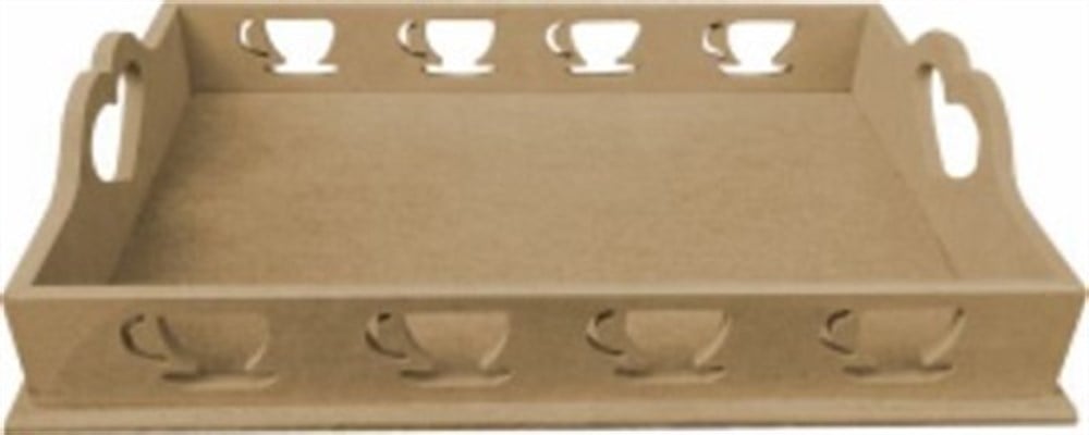 FİNCAN İŞLEMELİ TEPSİ