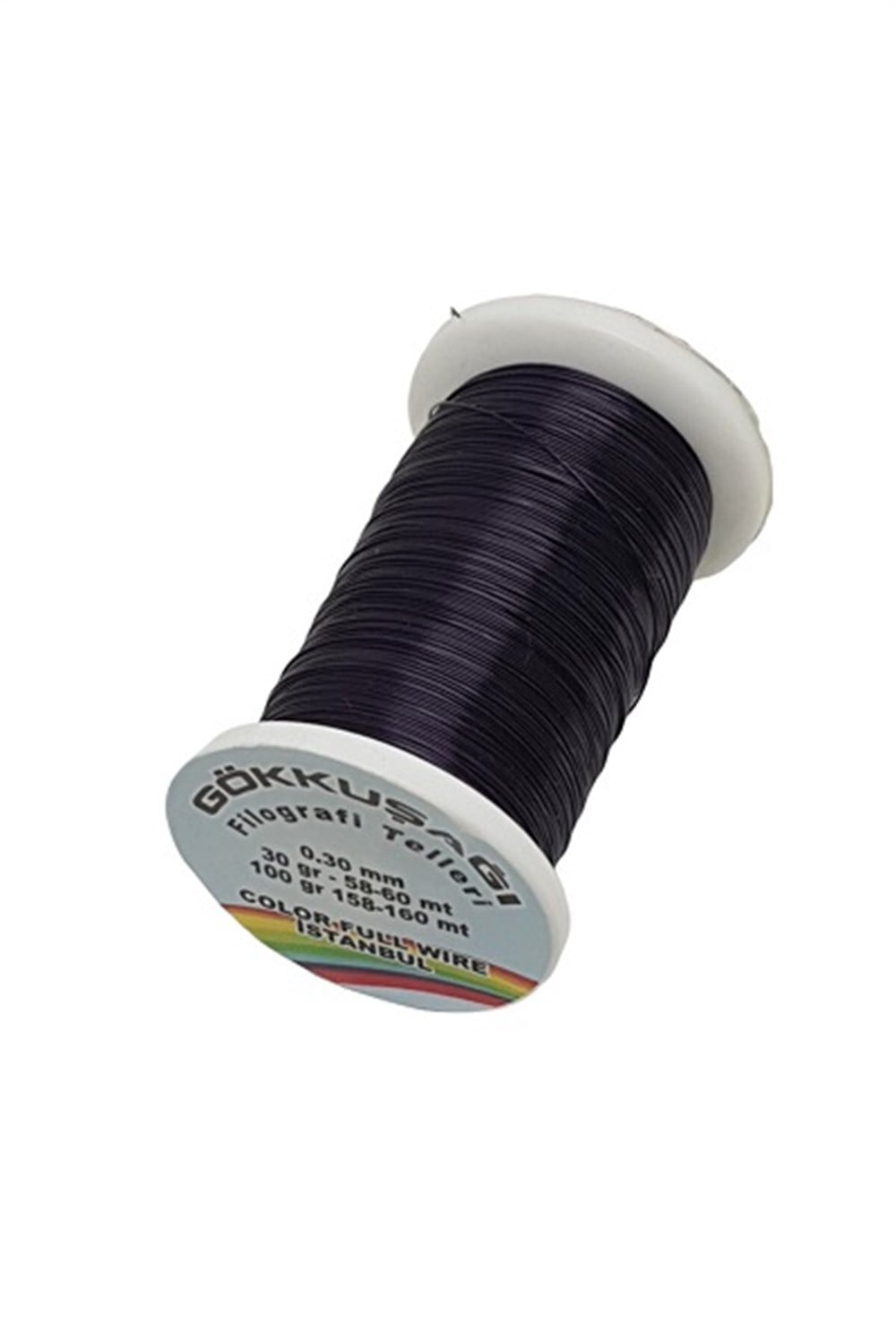 Gökkuşağı Siyah Filografi Teli (50 Gr) 75-80 Metre