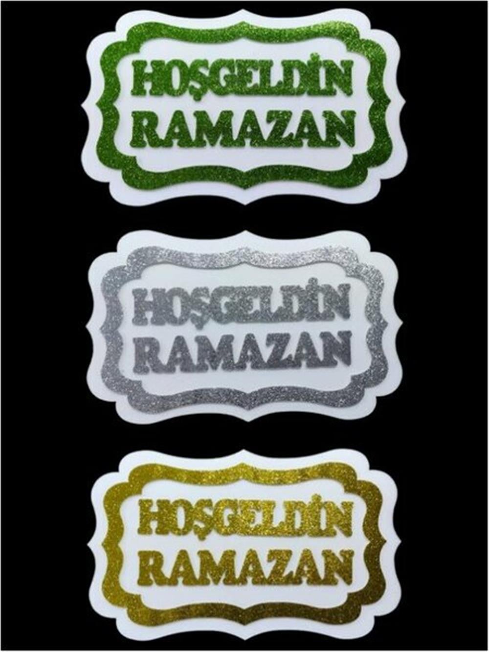 STRAFOR HOŞGELDİN RAMAZAN 30x47 CM SİLVER