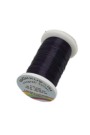 Gökkuşağı Siyah Filografi Teli (50 Gr) 75-80 Metre