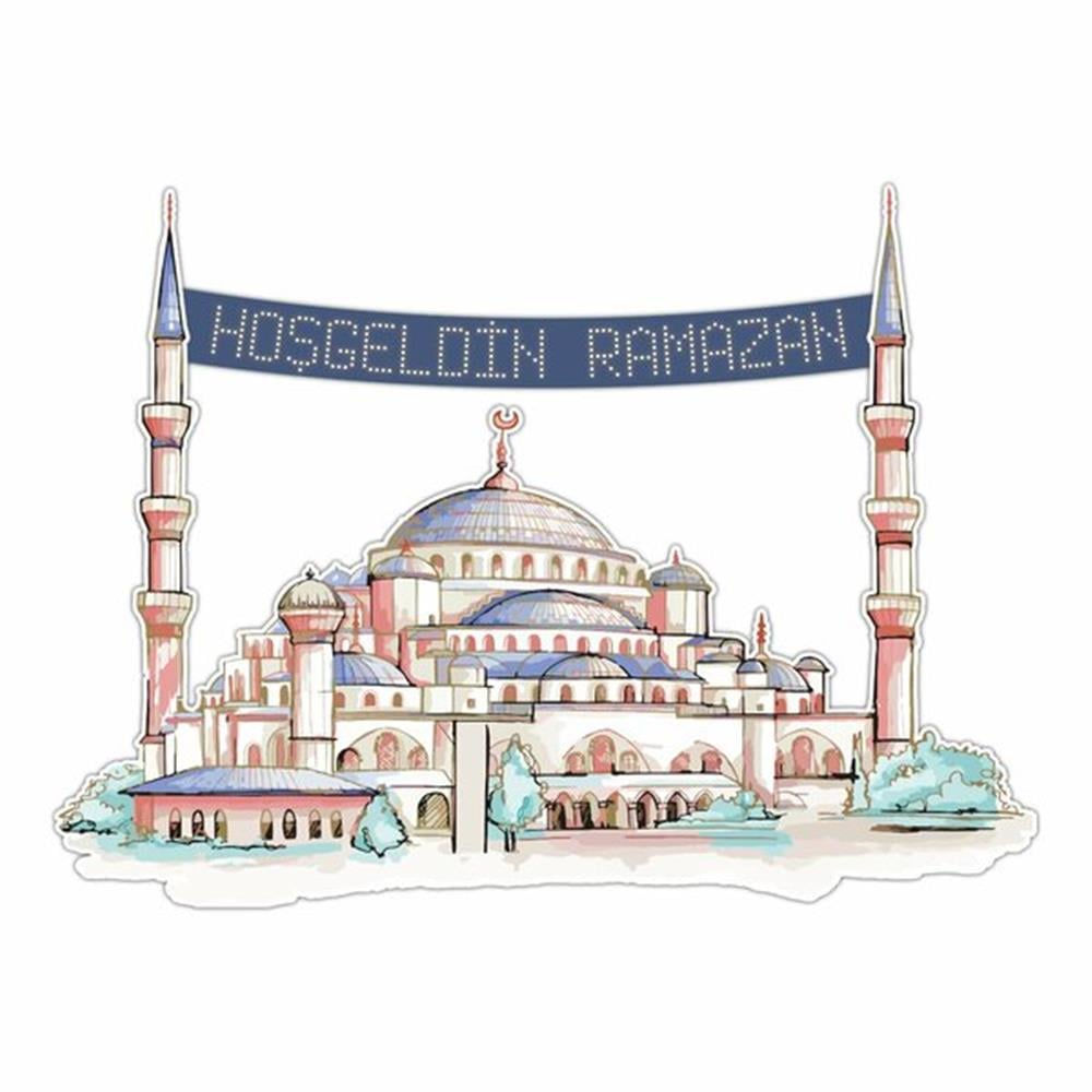 RAMAZAN AYASOFYA CAMİ MAKETİ 125*90 CM