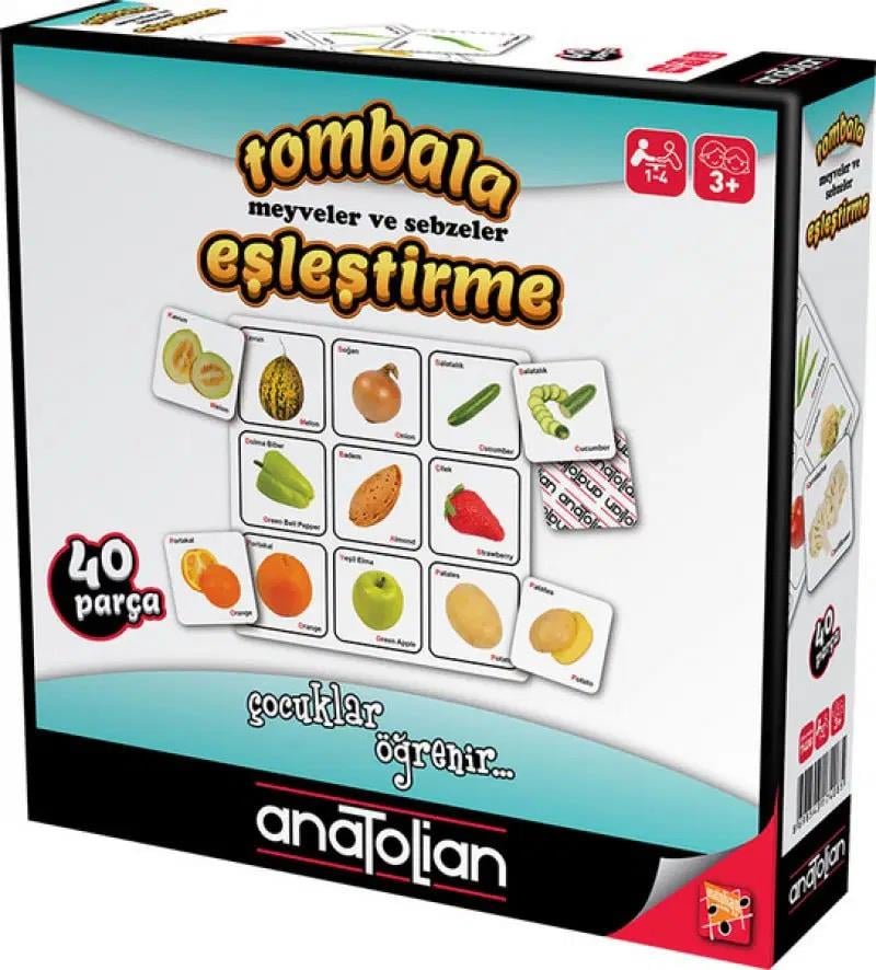 Anatolian - Tombala Meyveler Ve Sebzeler Eşleştirme 40 Parça