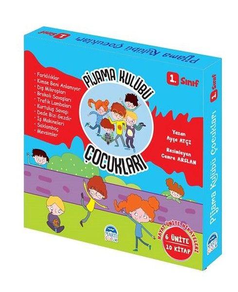 1.Sınıf Pijama Kulübü Çocukları - Türkçe Tema Hikayeleri-10 Kitap Takım