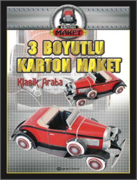 3 Boyutlu Karton Maket - Klasik Araba