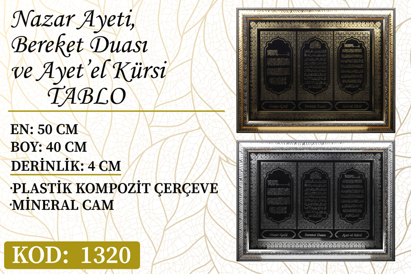 TABLO ÜÇ AYETLİ (1320)

