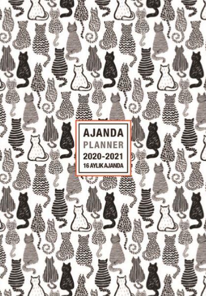 Akademi Çocuk 2020-2021 16 Aylık Ajanda Black Cats 3082 - 12x17 cm