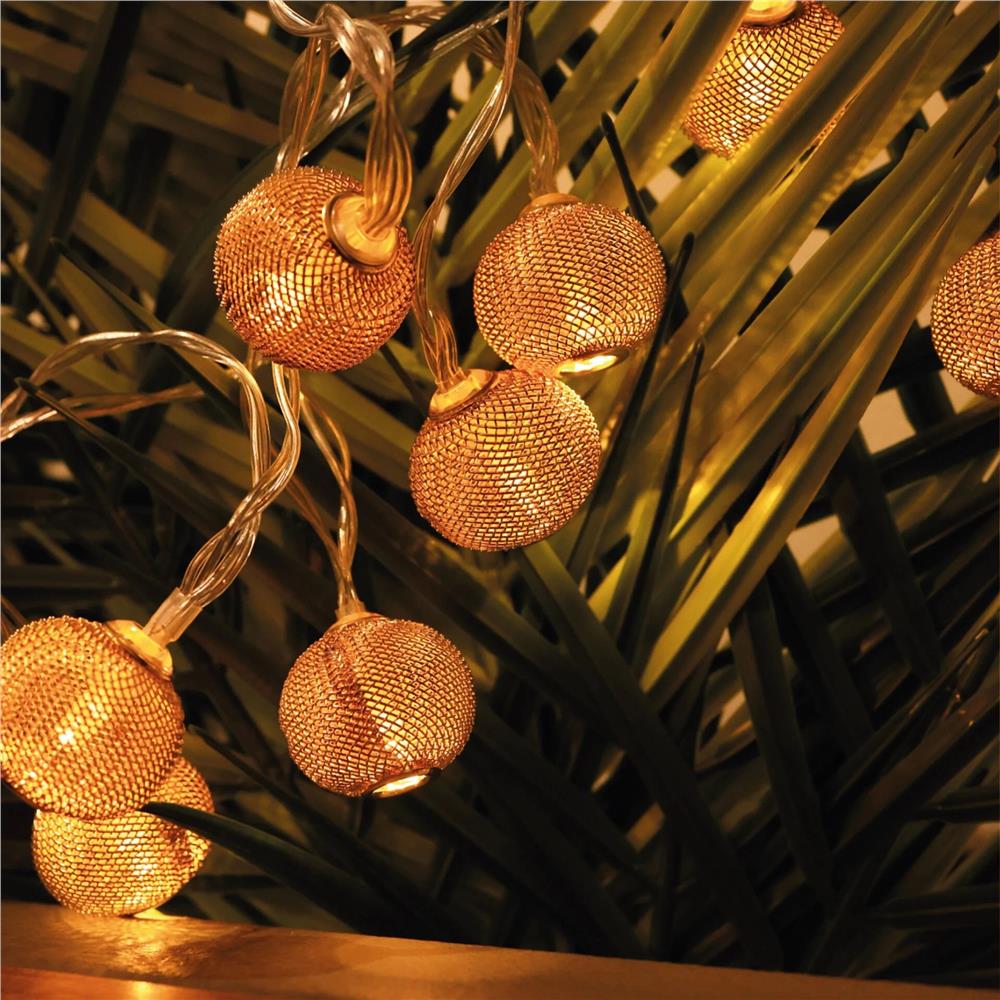 Metal LED Işık Zinciri 10 Adet Metal LED USB'li 1.5Metre
