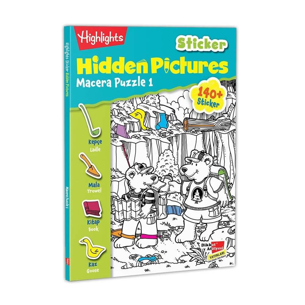 Sticker Hidden Pictures Macera Puzzle-1 (Tek Kitap)
