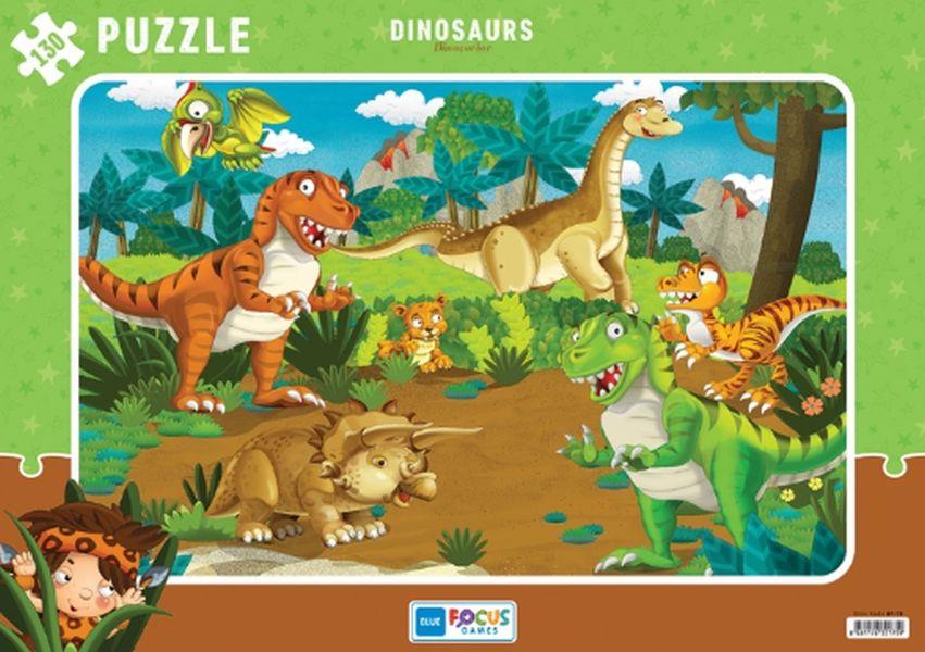 Blue Focus Dinosaurs (Dinozorlar) - Puzzle 130 Parça