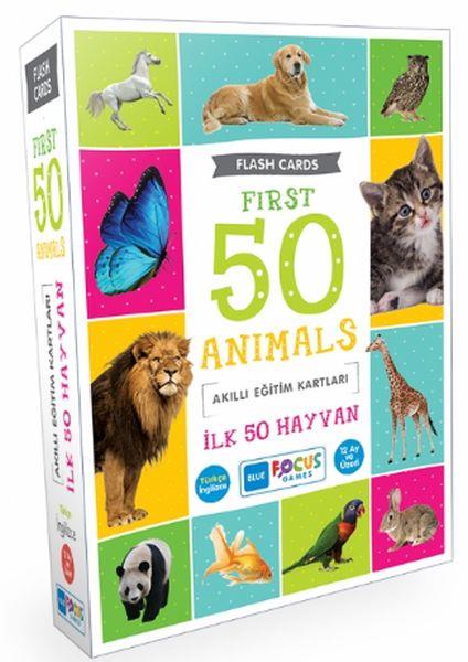 Blue Focus İlk 50 Hayvan - Akıllı Eğitim Kartları