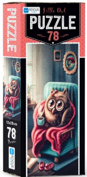 Blue Focus Little Owl - Puzzle 78 Parça