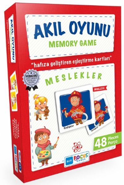Blue Focus Memory Game Meslekler - Akıl Oyunu 48 Parça