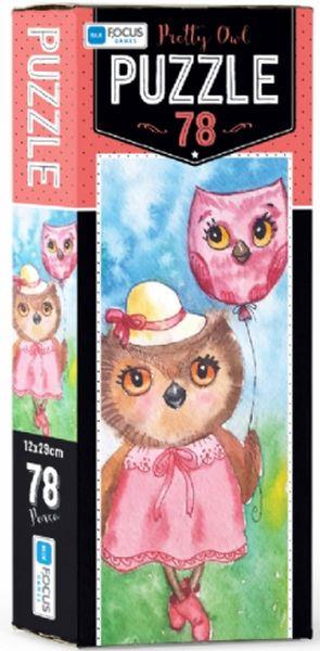 Blue Focus Pretty Owl - Puzzle 78 Parça
