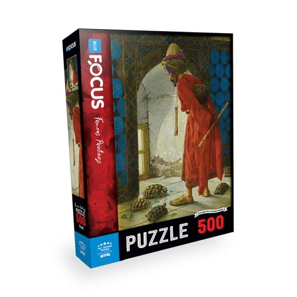 Blue Focus The Tortoise Trainer (Kaplumbağa Terbiyecisi) - Puzzle 500 Parça