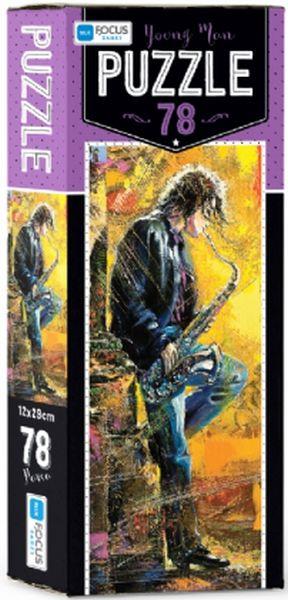 Blue Focus Young Man - Puzzle 78 Parça