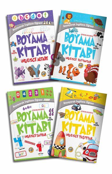 Boyayarak İngilizce Öğren Seti - 4 Kitap