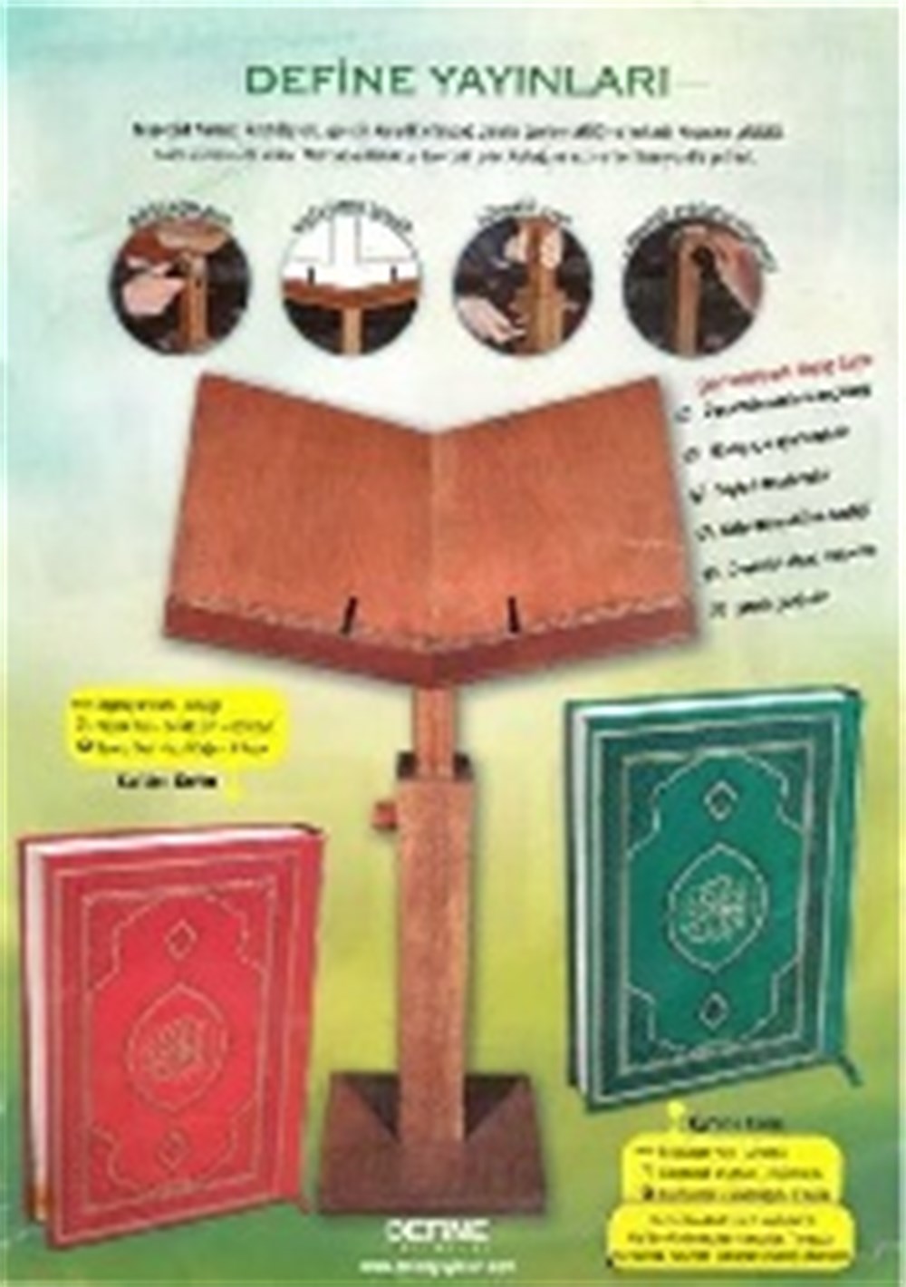Çok Fonksiyonlu Ahşap Rahle (Teheccüt Boy)