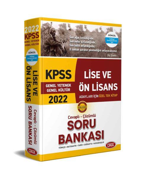 Data 2022 KPSS Lise ve Ön Lisans Cevaplı - Çözümlü Soru Bankası