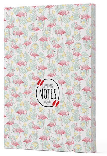 Flamingo 3 - Yan Boyamalı Çizgili Defter