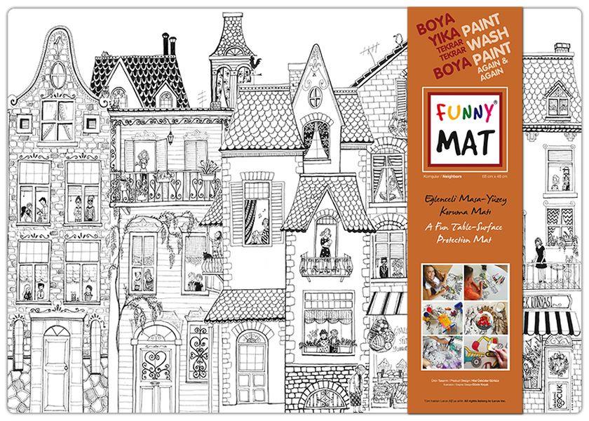 Funny Mat - Komşular (Büyük Boy) - 68x48cm
