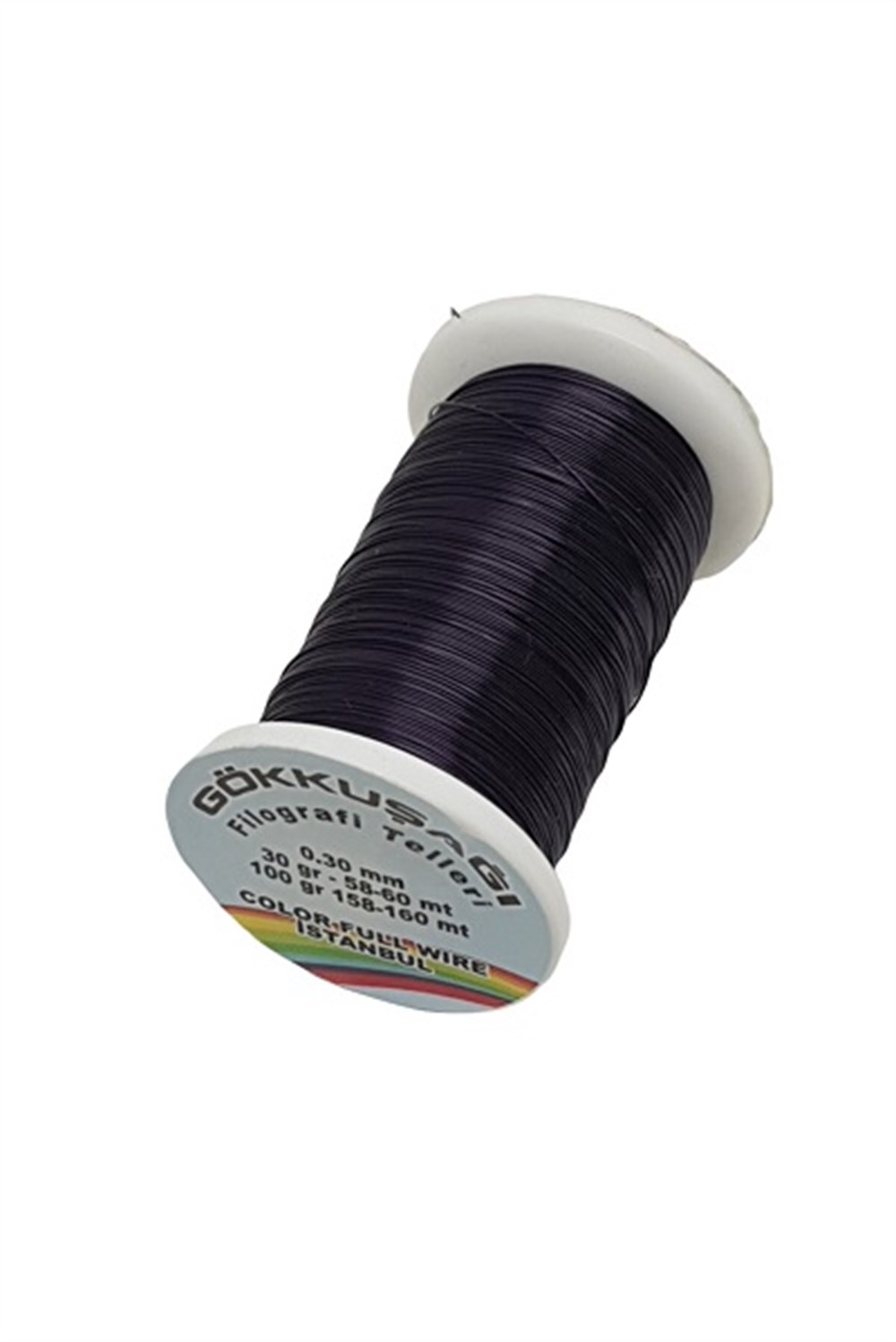 Gökkuşağı Siyah Filografi Teli (50 Gr) 75-80 Metre