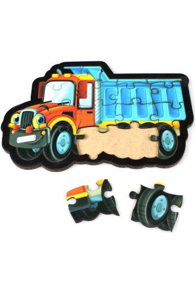 Kamyon Puzzle - Ahşap