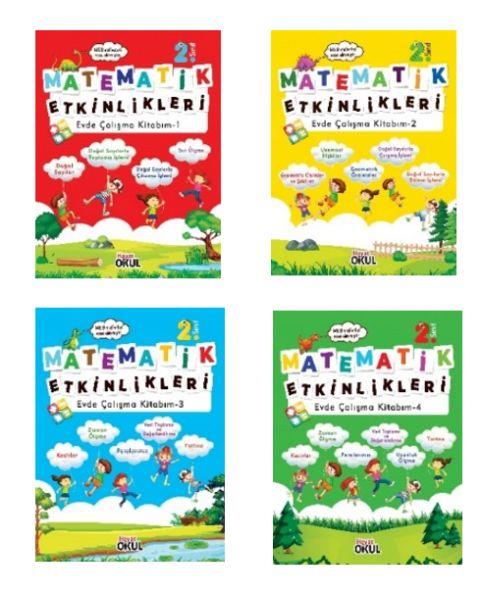 Matematik Etkinlikleri 2.Sınıf Evde Çalışma Kitabım (4 Kitap Takım)