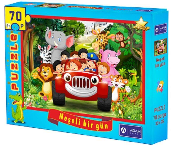 Neşeli Bir Gün 70 Parça Puzzle (33 x25)