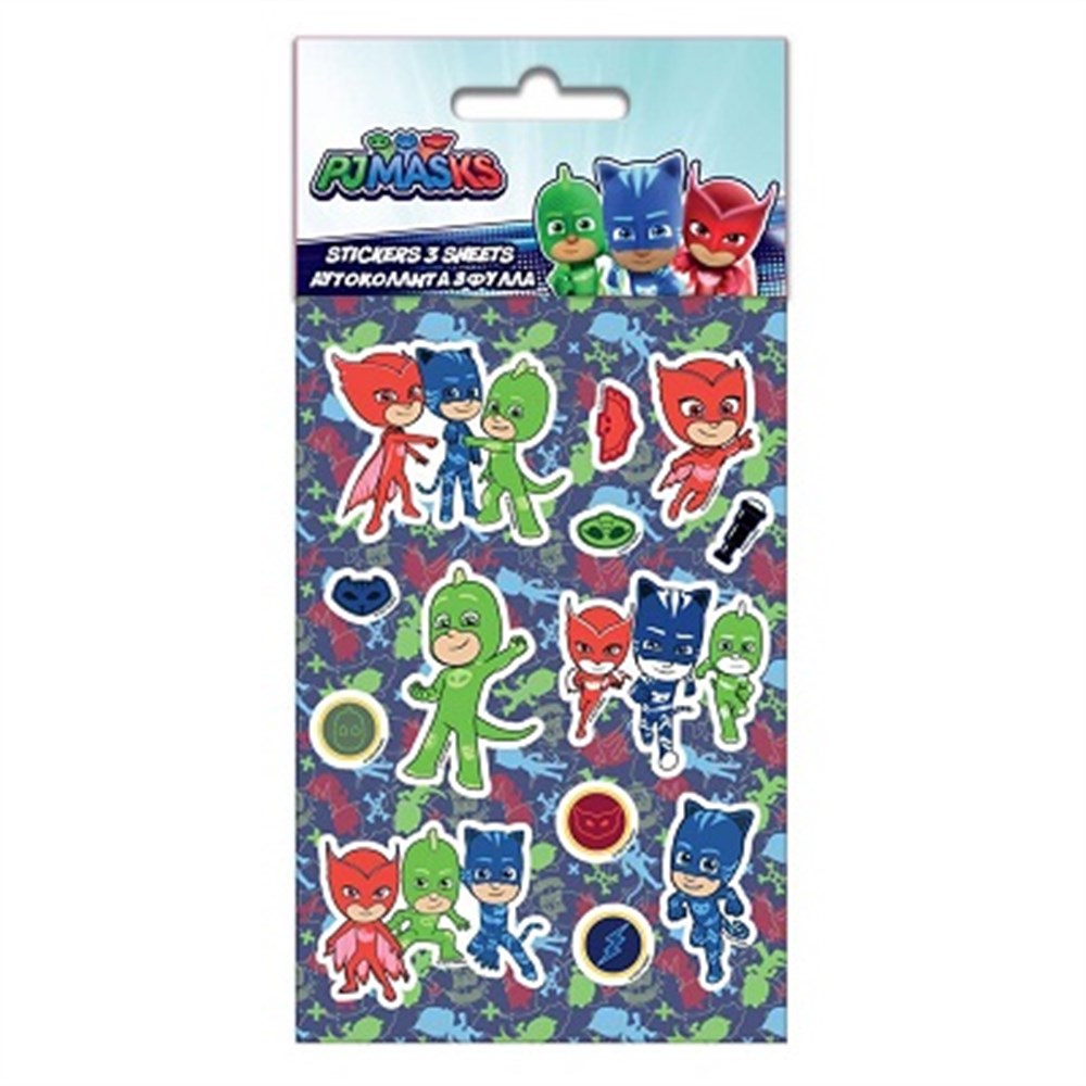 PJ MASKS Sticker/Çıkartma 3 Yaprak