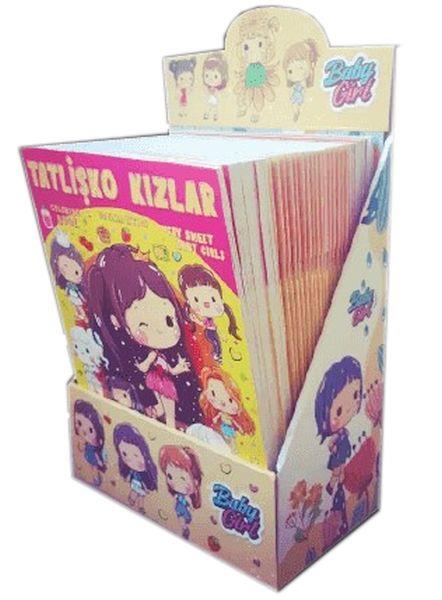 Tatlişko Kızlar - Çiçek Kızlar Boyama Kitabı Standı (20+20)