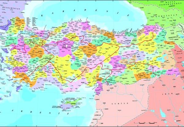 Türkiye Siyasi Haritası (Puzzle 260) 3269