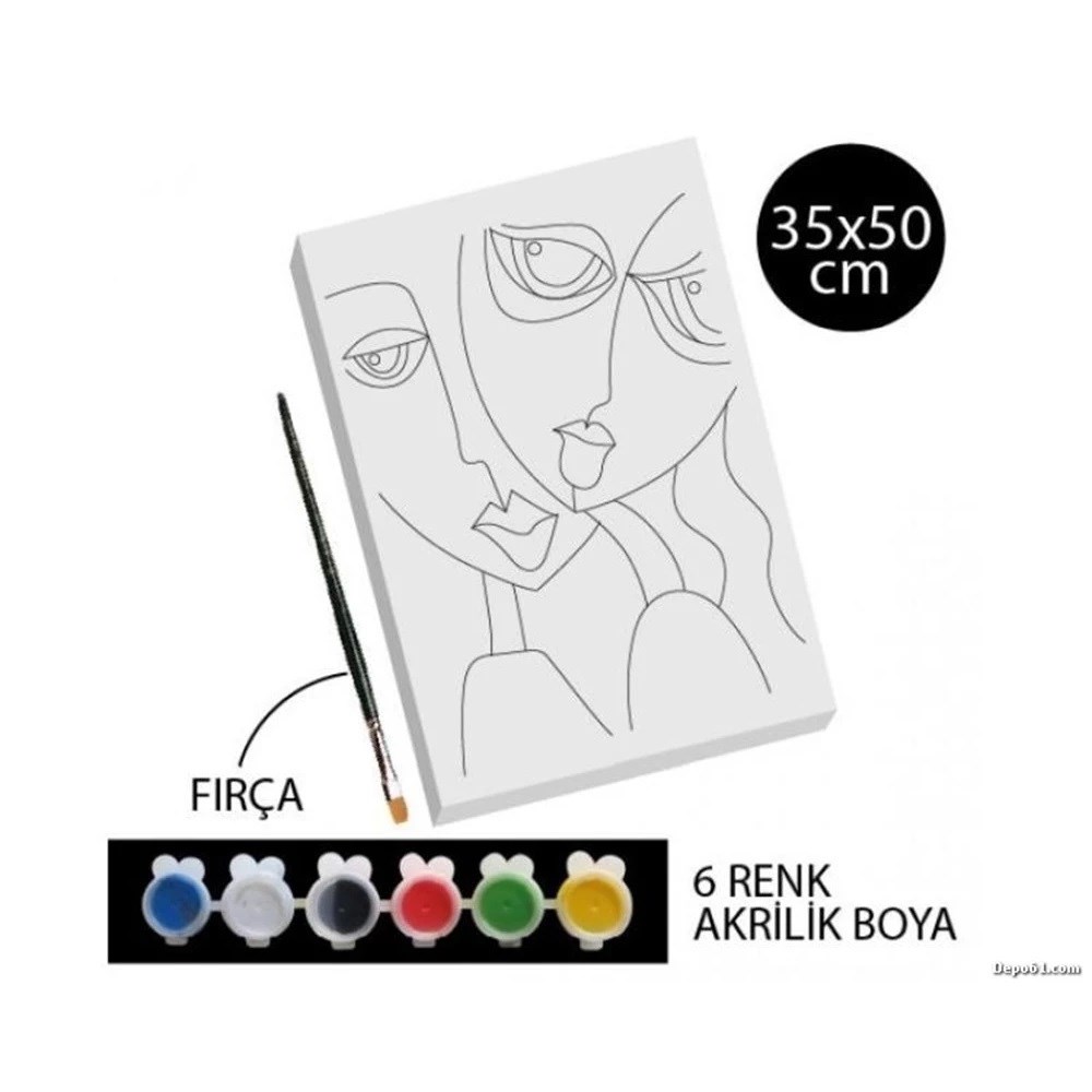 TUVAL BOYAMA SETİ 35X50