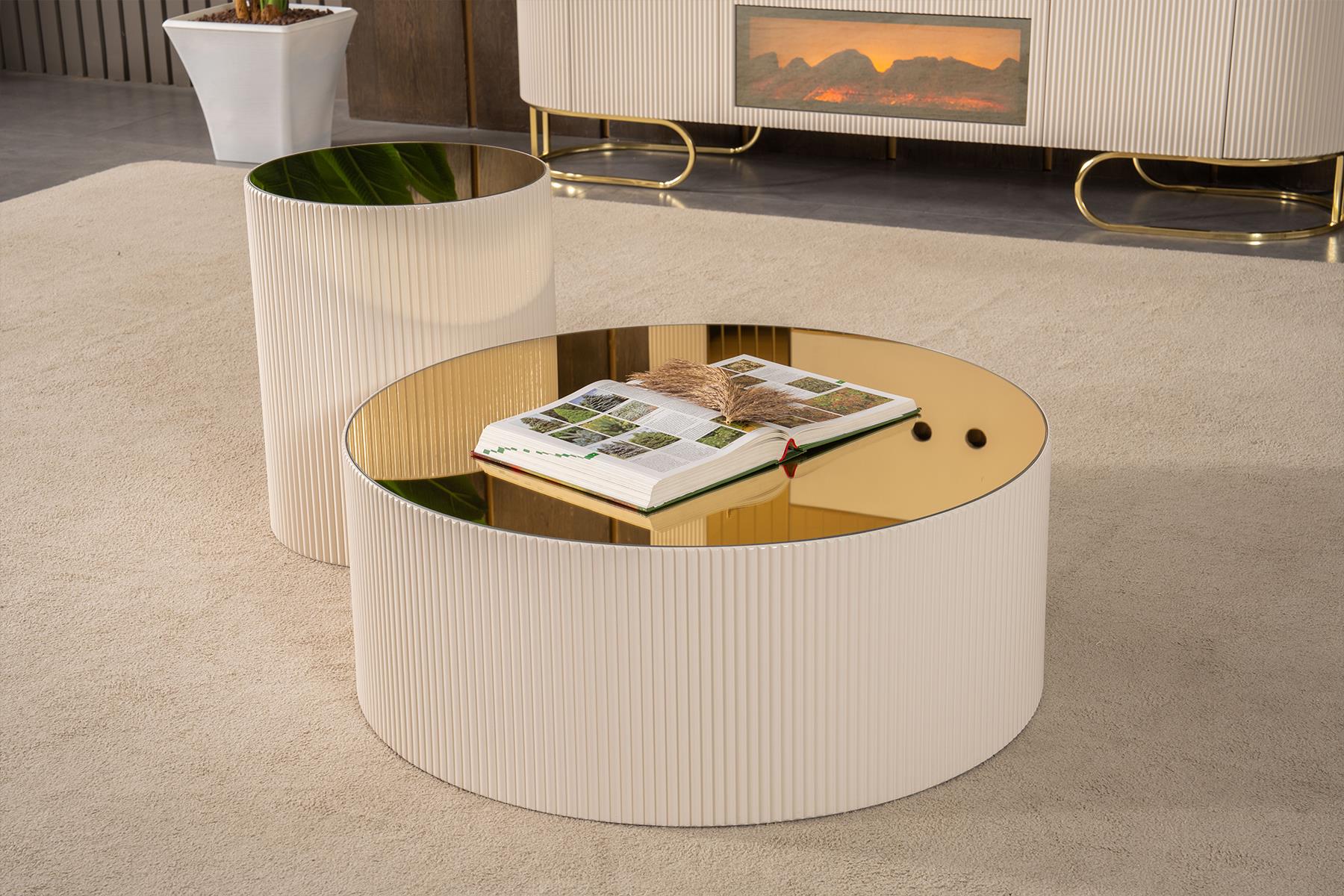 Latte Orta Sehpa Ekru