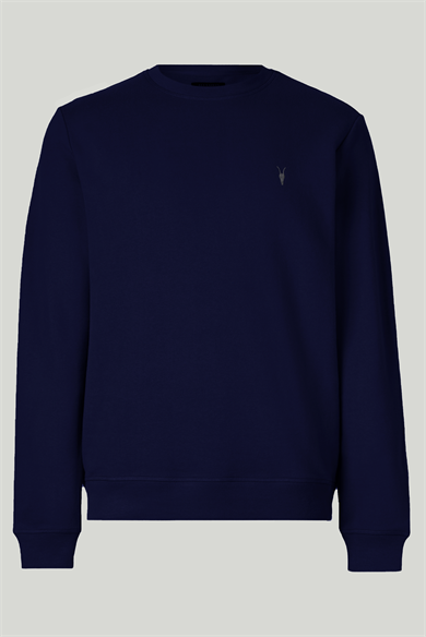 Erkek Lacivert Renk Basic Bisiklet Yaka Sweatshirt