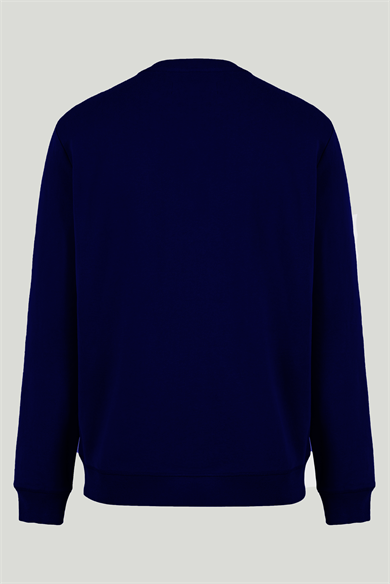 Erkek Lacivert Renk Basic Bisiklet Yaka Sweatshirt