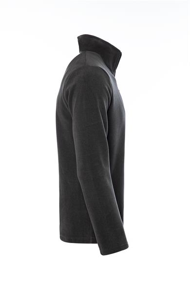 Erkek Polar Antrasit Renk Yarım Fermuarlı Bato Yaka Outdoor Polar