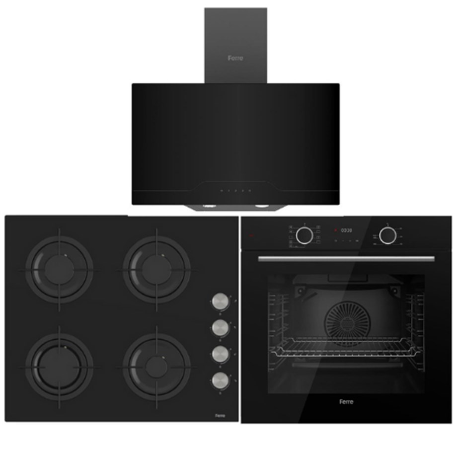 Ferre FryArt Siyah Ankastre Set