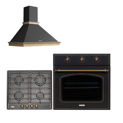 Ukinox Rustik Antrasit Ankastre Set