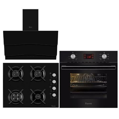 Ferre Premium Siyah Ankastre Set