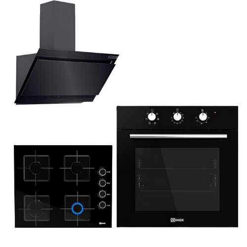 Ukinox Elegance  Siyah Ankastre Set