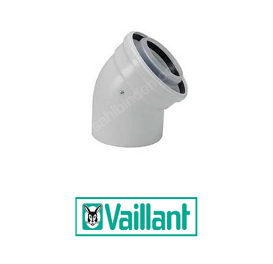 Vaillant 45 Derece Yoğuşmalı Baca  Dirseği