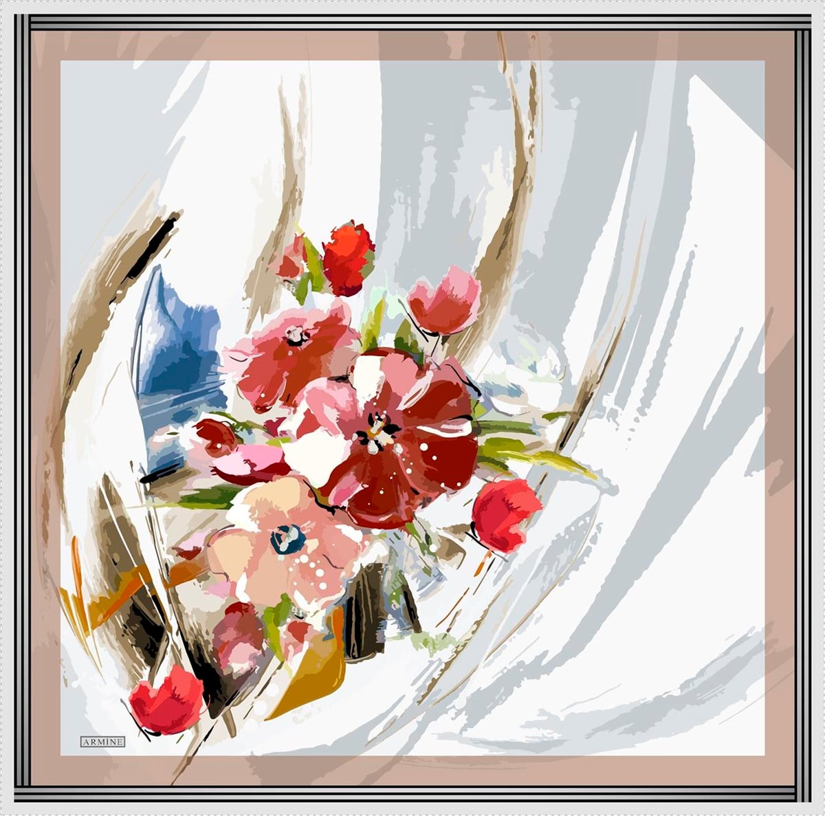 Armine Saf İpek Eşarp