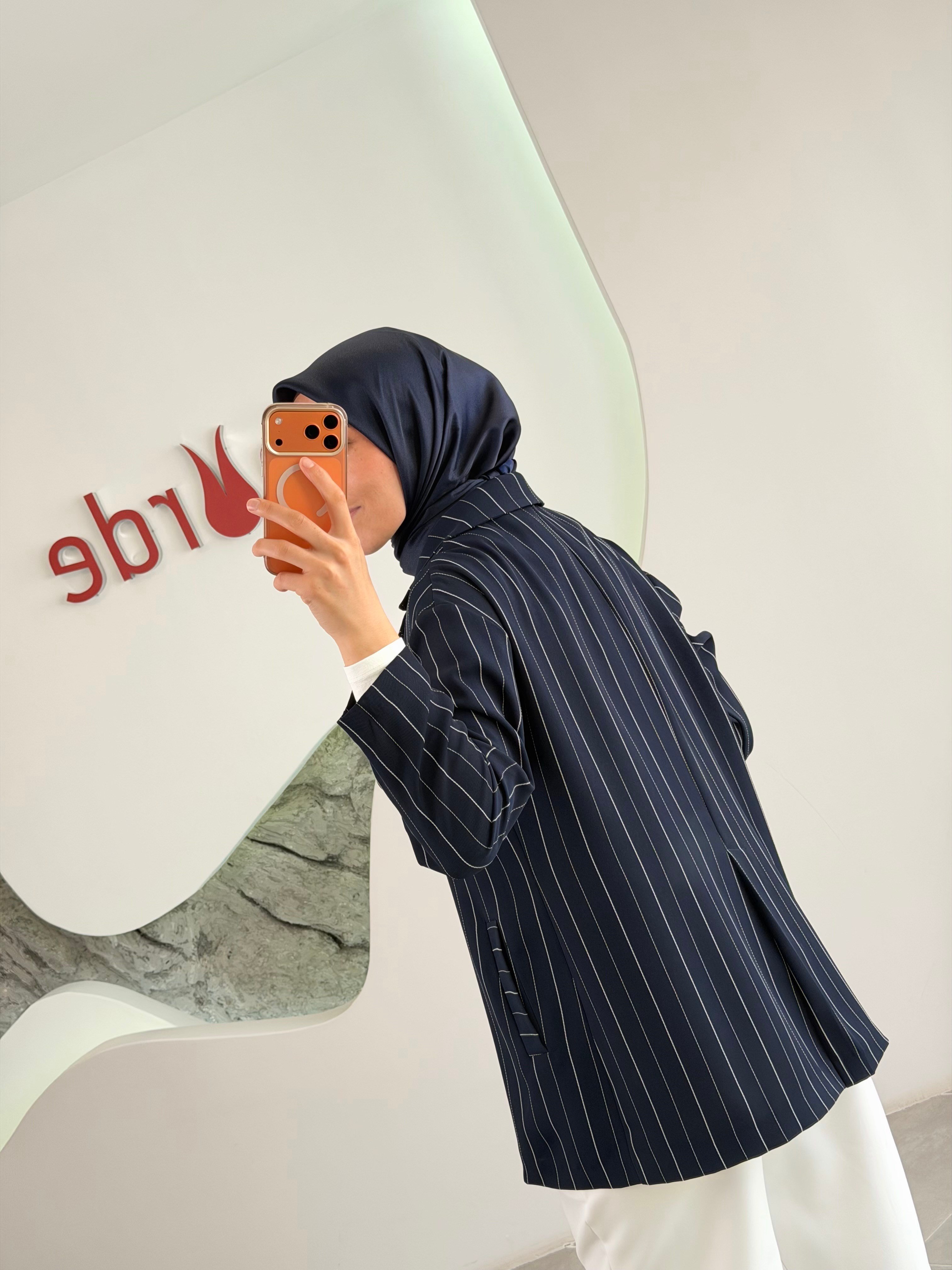 Armine Trend Lacivert Blazer Ceketli Takım | Şık Ofis Kombini 